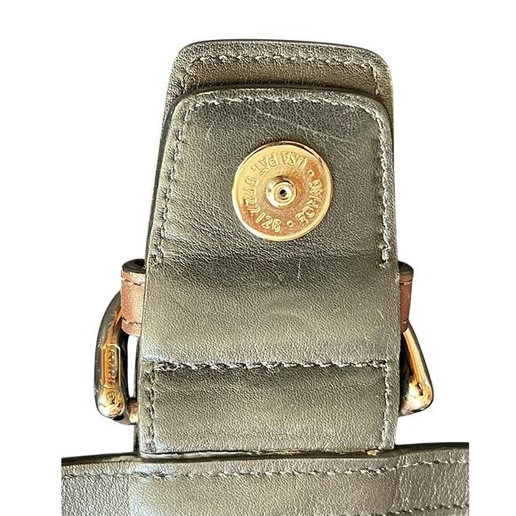 COACH 3653 Soho Double Pocket Buckle Flap Brown Leather Shoulder Bag Y2K 2005 - Picture 10 of 13